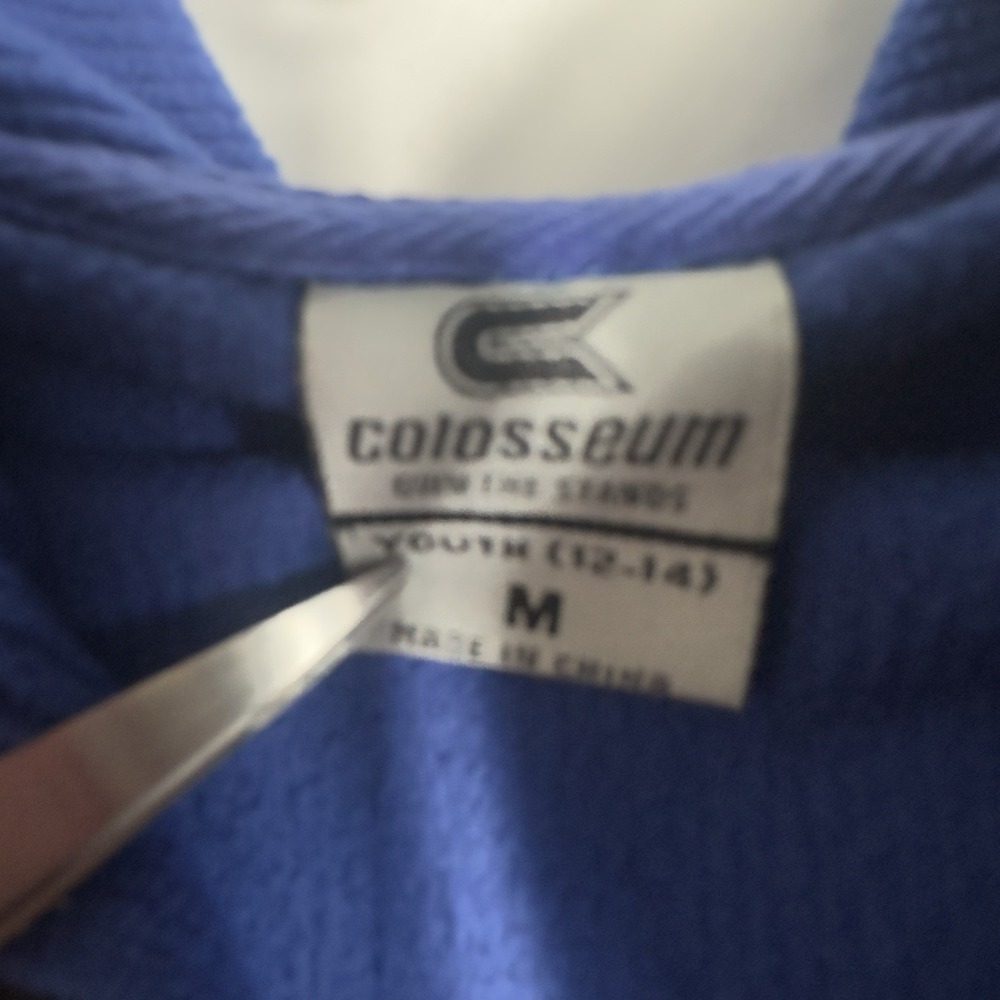 Florida Gators YOUTH M(12-14) Hooded Jacket Colosseum Full Zip Fleece Blue Black - Picture 11 of 14